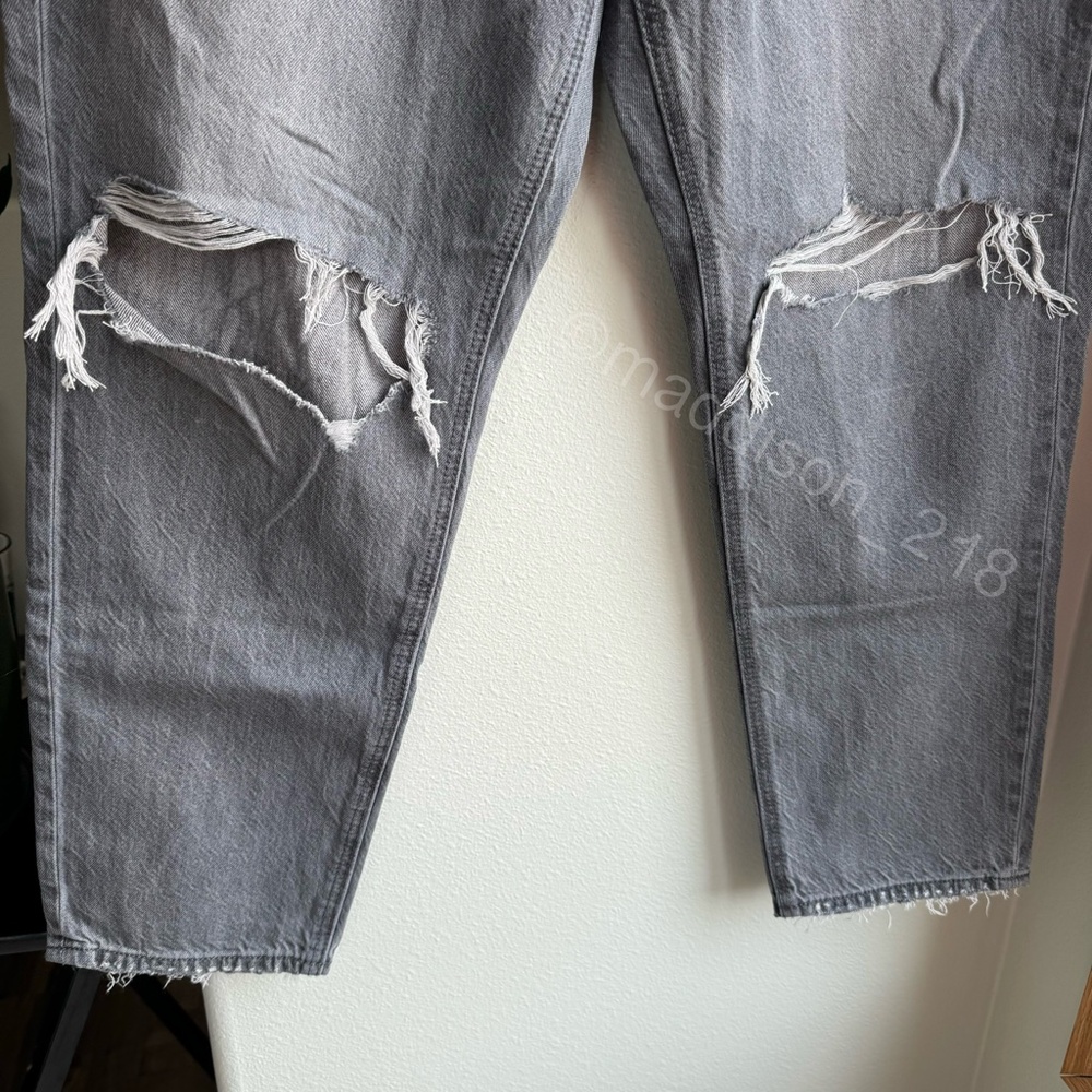 American Eagle AE Mom Jeans Smoked Grey Size 12 & 14 reg NWT - Picture 4 of 14